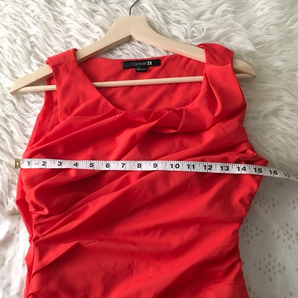 Romantic Red Ruched Dress (Price Firm No O… - Picture 5 of 9